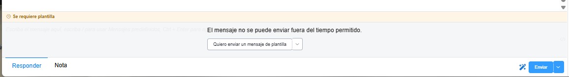 Barra amarilla: se requiere plantilla